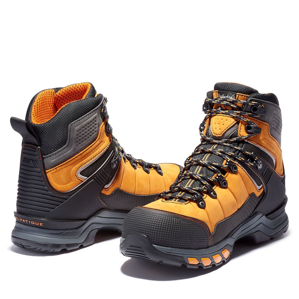 Bocanci De Muncă Timberland Barbati Portocalii/Negrii - Pro® Hypercharge Trd Waterproof Composite-To